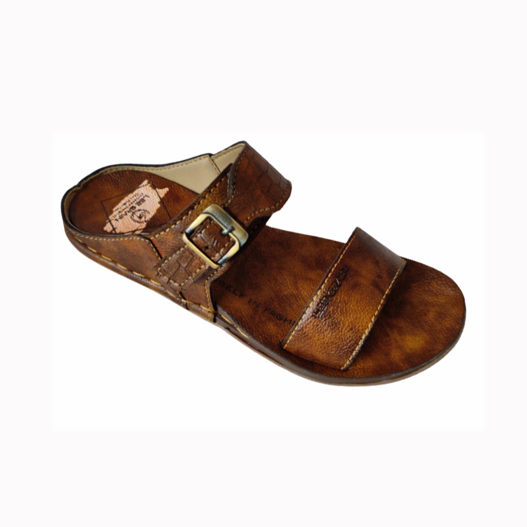 LEE GRAIN MEN'S CASUAL CHAPPAL BROWN/TAN