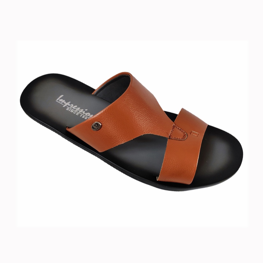 IMPRESSION MEN'S CASUAL CHAPPAL TAN