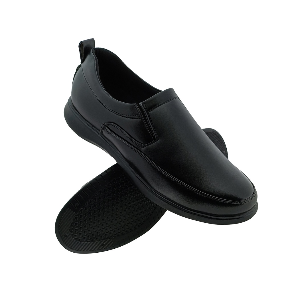 SHOOEZ FB104 BLACK MENS CASUEL SLIPON SHOE
