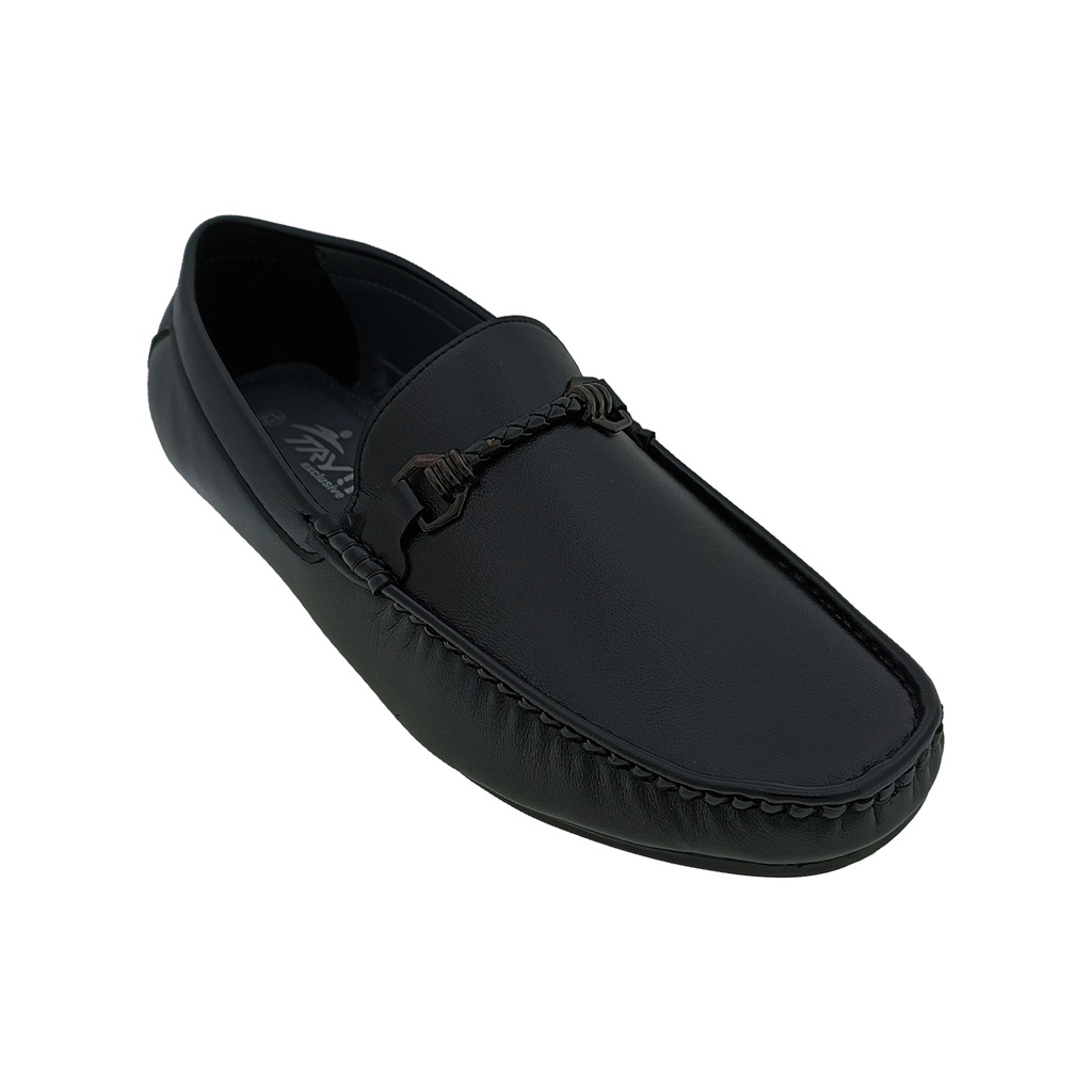 TRYIT 709 BLACK MENS BOADER LOAFER