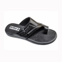 ORTHO MEN'S CASUAL CHAPPAL BLACK