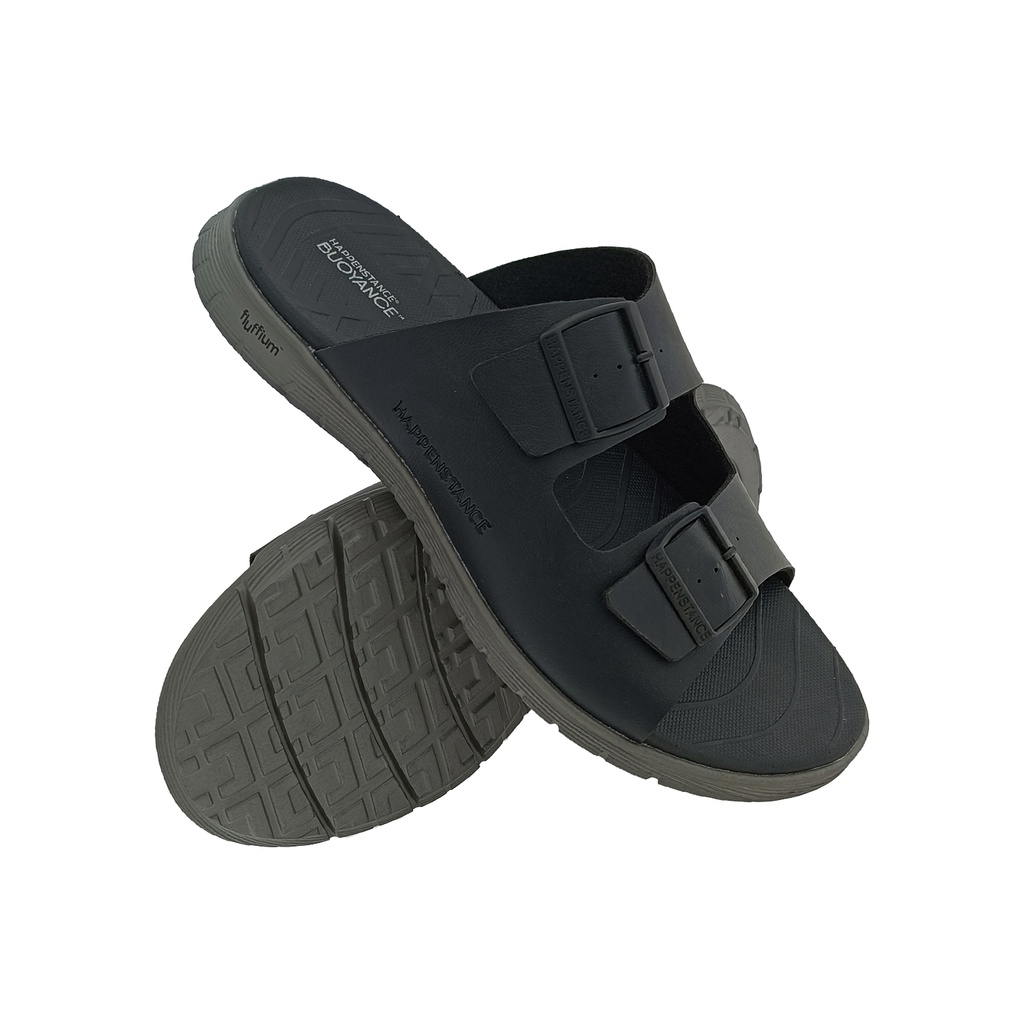 HAPPENSTANCE HUNK BLACK/GREY MENS SLIDER