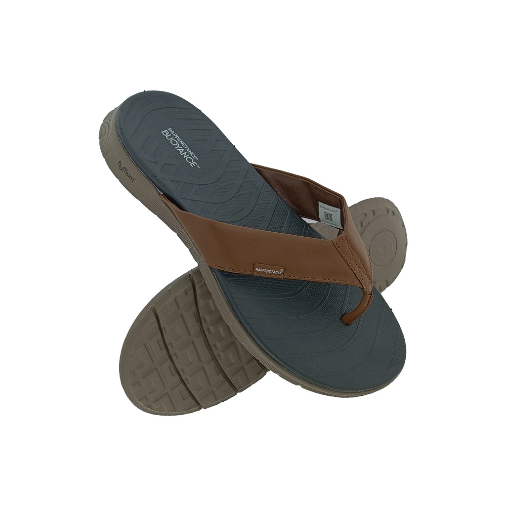 HAPPENSTANCE COLT1 COFFEE/CAMEL MENS V-BELT SLIPPER