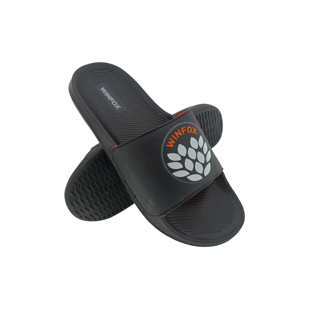 WINFOX WOOD BLACK/ORANGE MENS FLIPFLOP