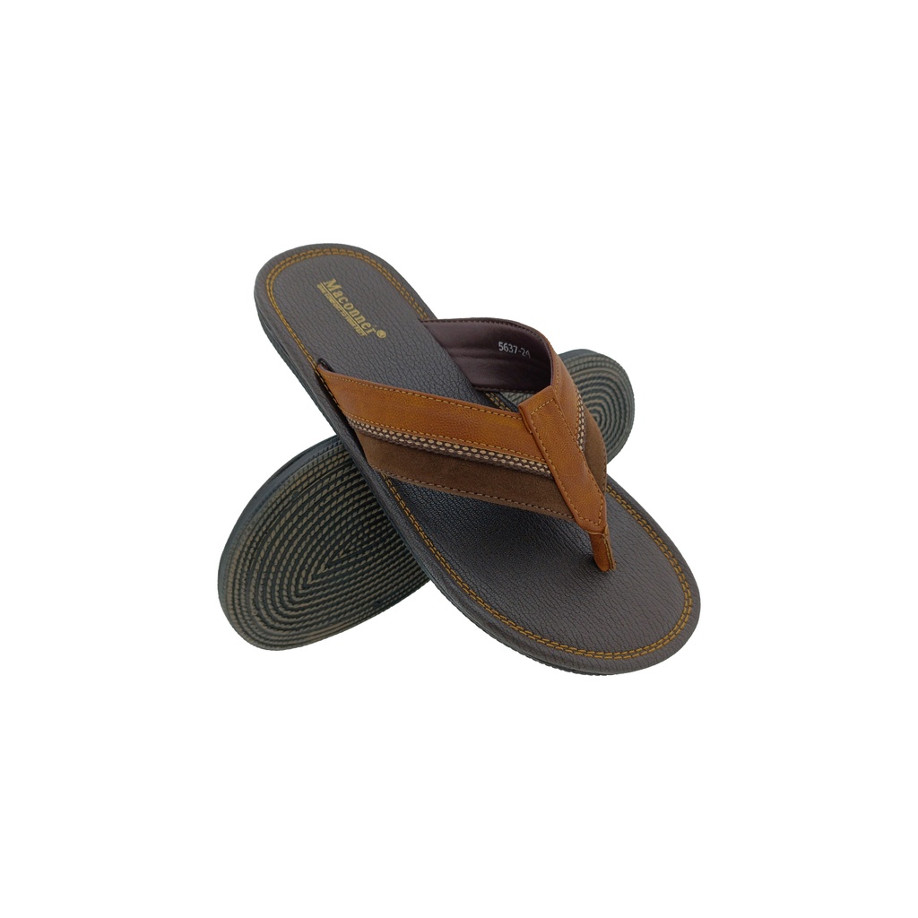 MACONNER 5637 TAN MENS V-BELT CHAPPAL