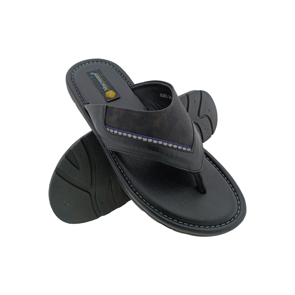 MACONNER 8182 BLACK MENS V-BELT CHAPPAL