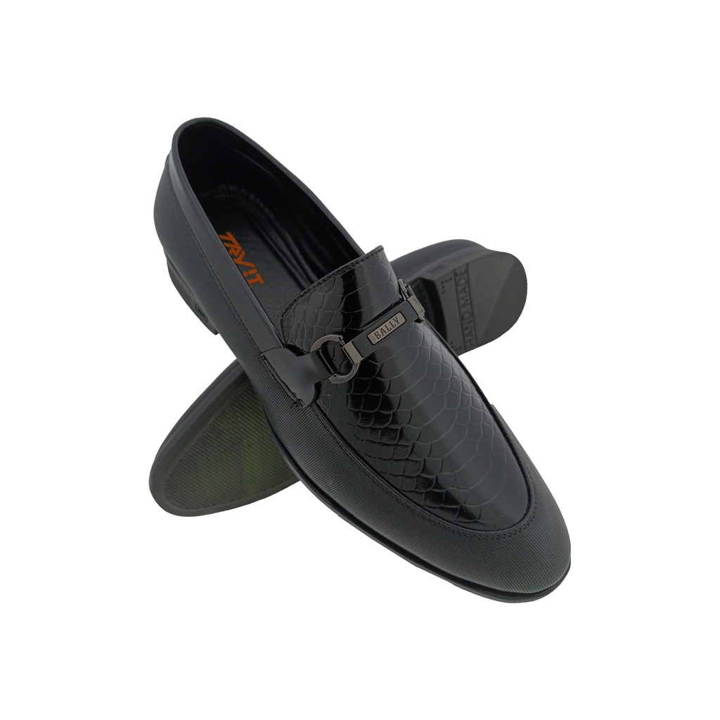 TRYIT 5000 BLACK MENS POINT LOAFER