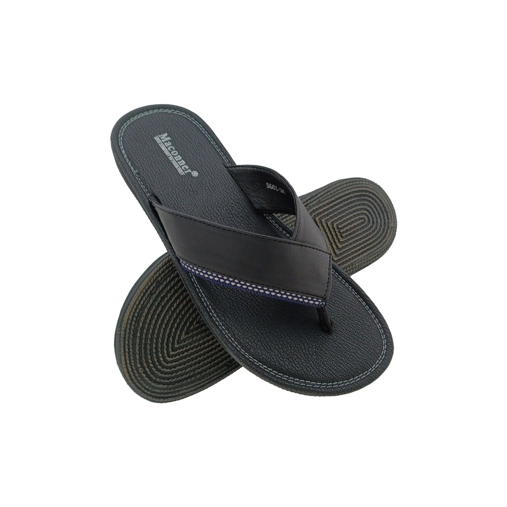 MACONNER 5601 BLACK MENS V-BELT CHAPPAL