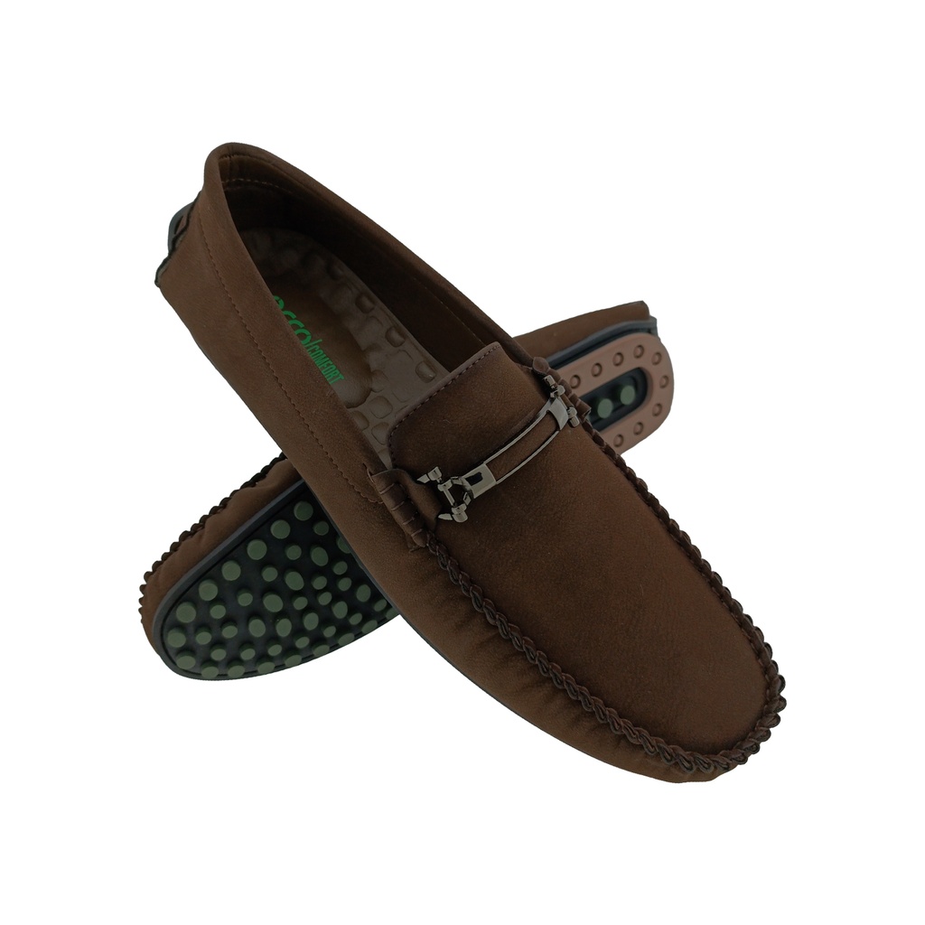 ECCO/COMFORT J:02 BROWN MENS BOADER LOAFER