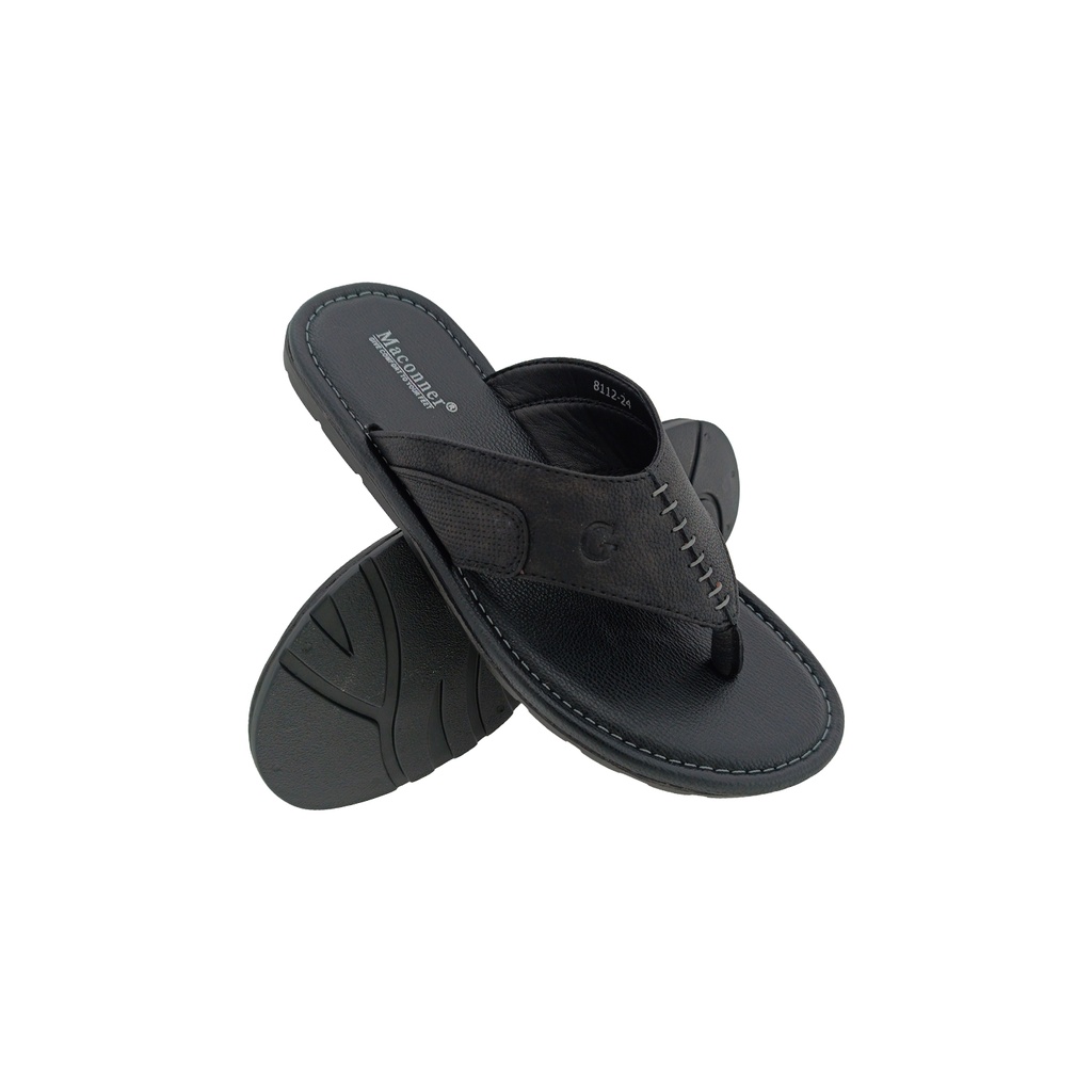 MACONNER 8112 BLACK MENS V-BELT CHAPPAL