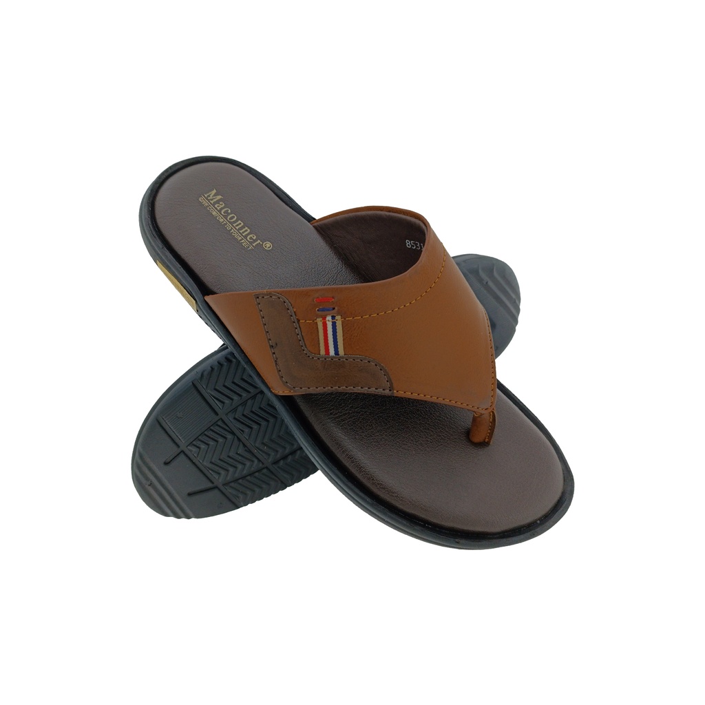 MACONNER 8531 TAN MENS V-BELT CHAPPAL