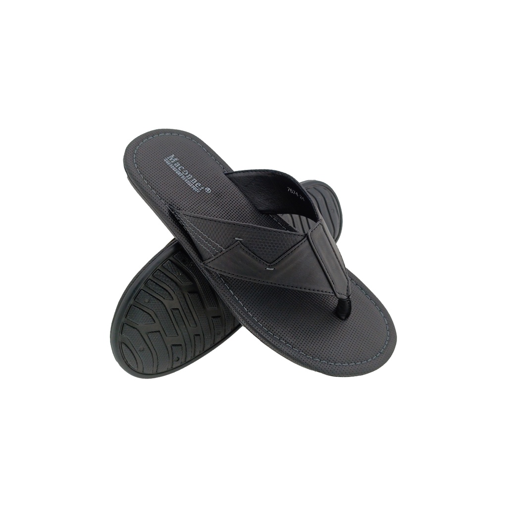 MACONNER 7674 BLACK MENS V-BELT CHAPPAL