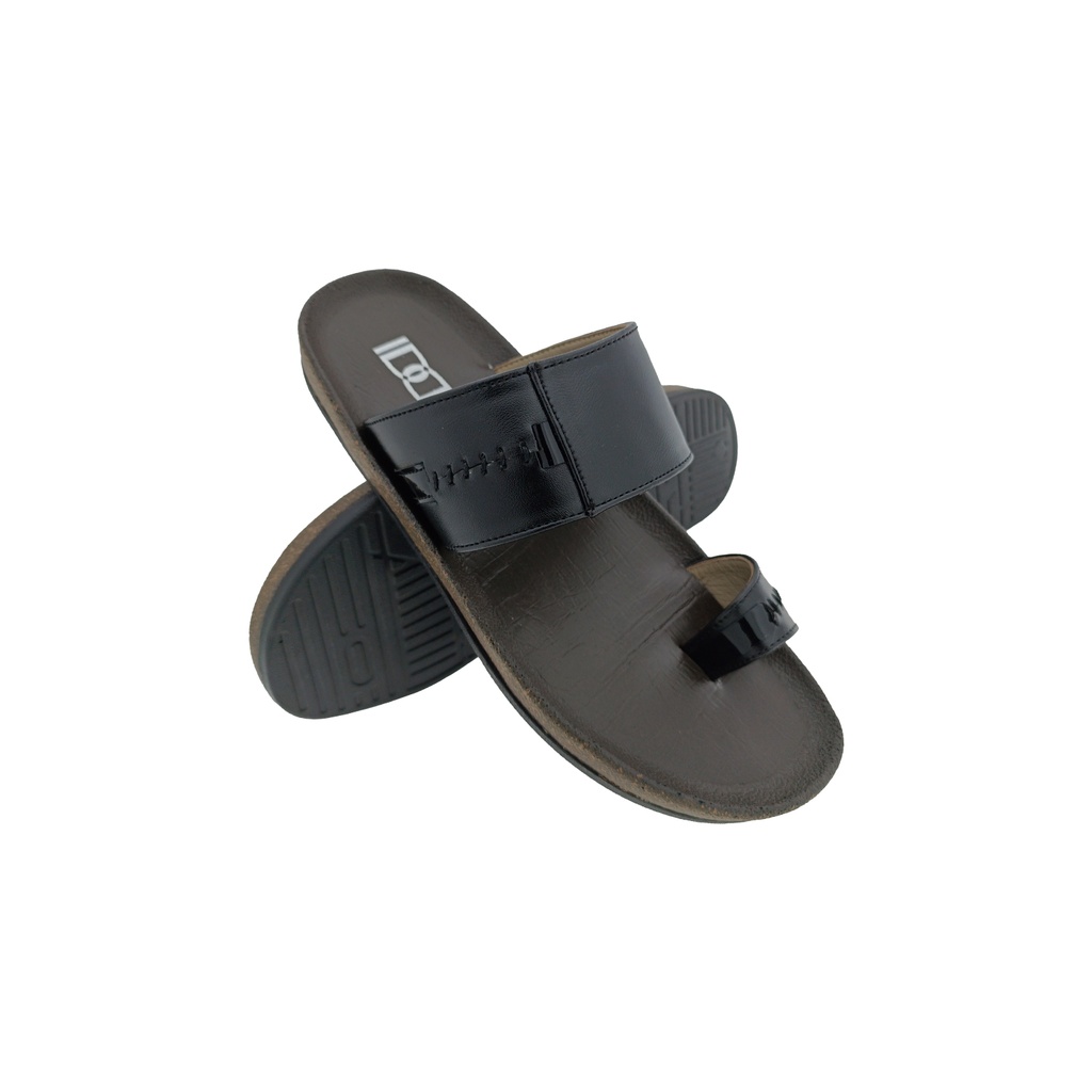 IDDI A-6 BLACK MENS CHAPPAL