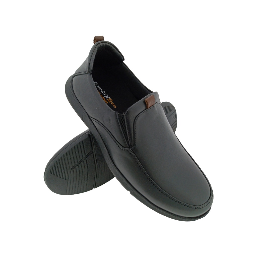 EGOSS ES-21 BLACK MENS SLIPON CASUEL SHOE