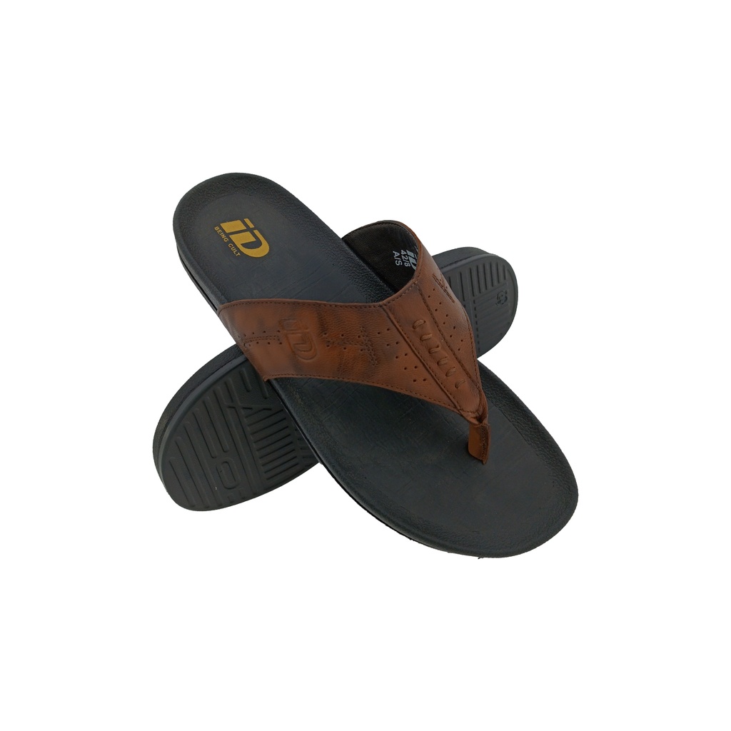 ID-ID4228 TAN MENS V-BELT CHAPPAL