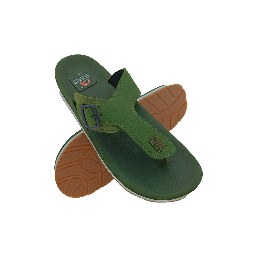 OXER OMEGA-01 OLIVE MENS CHAPPAL