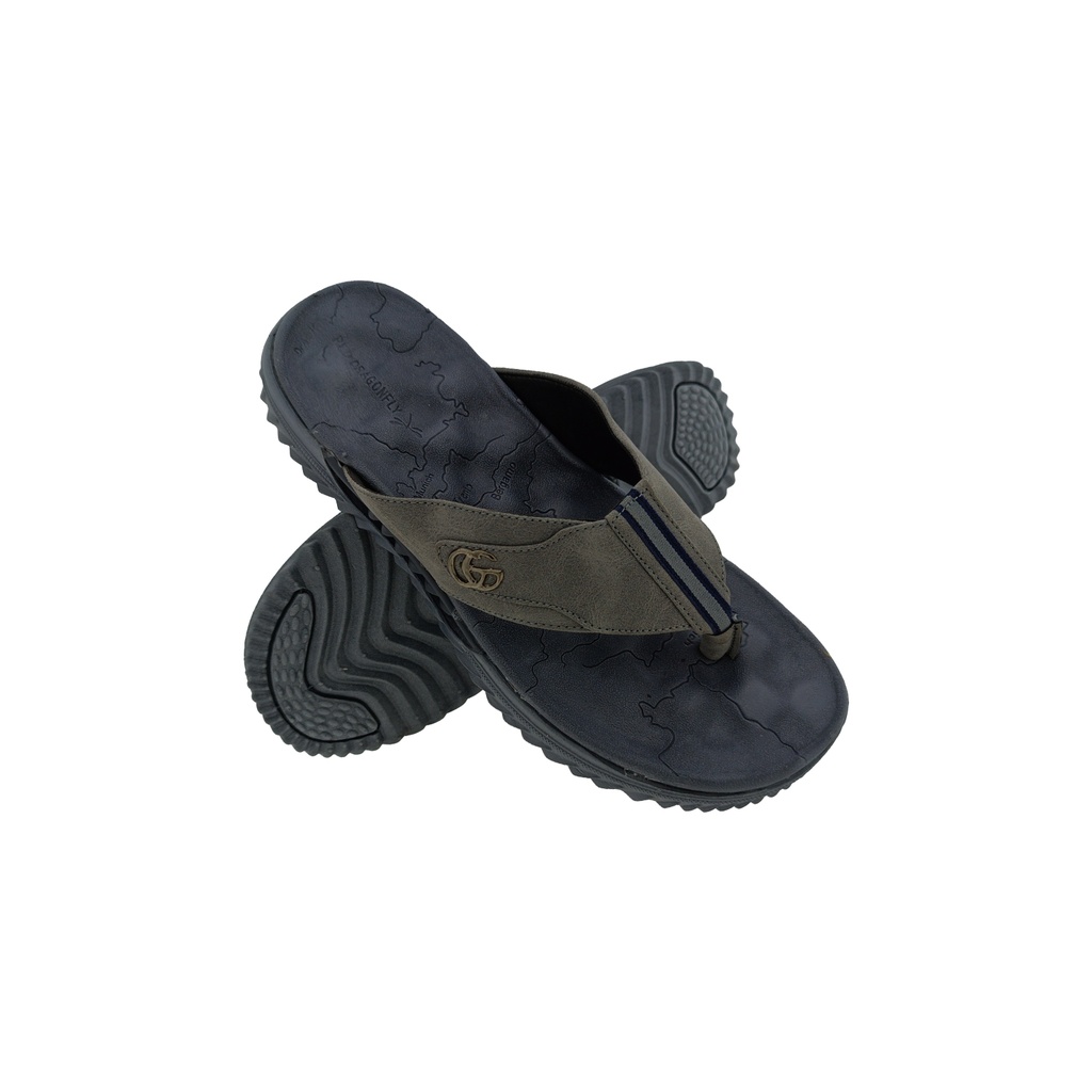 MENS 5001 GREY V-BELT SLIPPERS