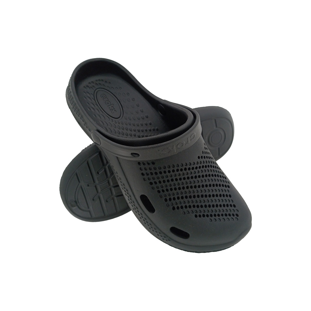 CROKX RETRO BLACK MENS CROCS