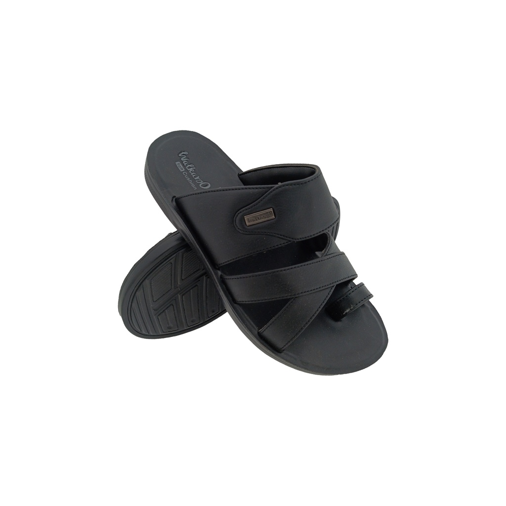 WALKAROO WE1326 BLACK MENS CHAPPAL