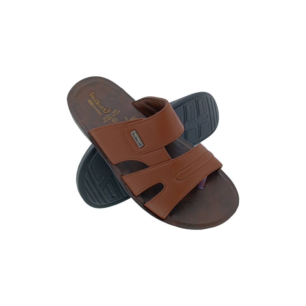 WALKAROO WE1327 BROWN MENS CHAPPAL