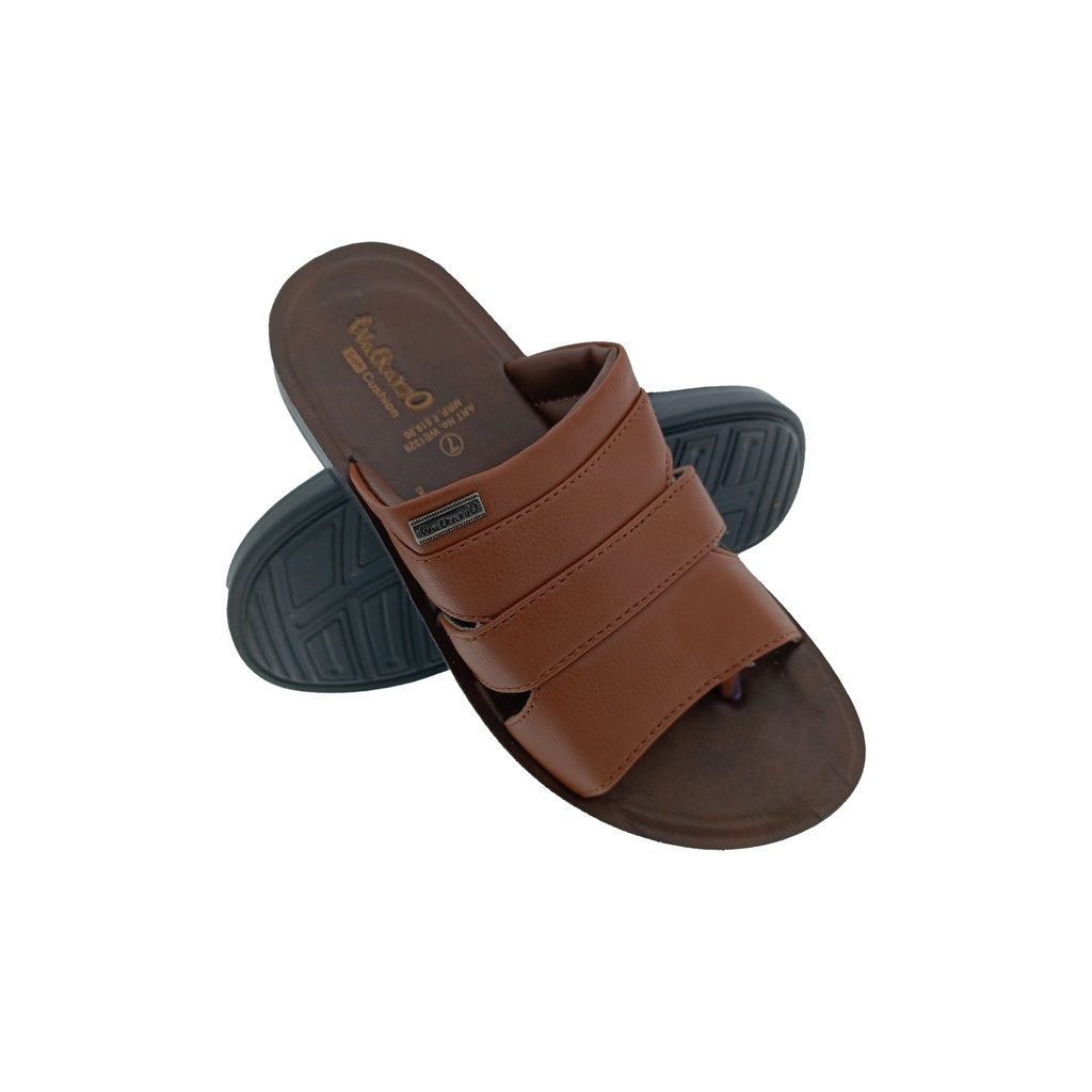 WALKAROO WE1329 BROWN MENS CHAPPAL