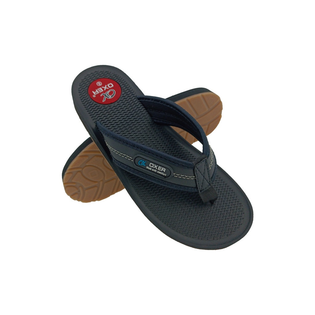 OXER OMEGA-09 BLACK MENS V-BELT SLIPPER