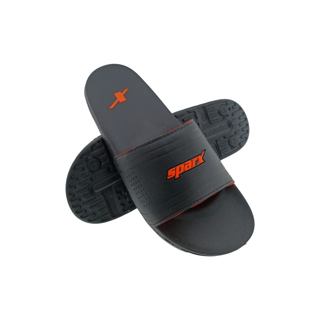 SPARX SFG144 BLACK/ORANGE MENS FLIPFLOP