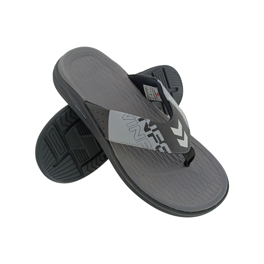 WINFOX STAR GREY/BLACK MENS V-BELT SLIPPER