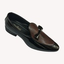 MEN'S CASUAL LOAFER MIRROR SHINE BLACK/BROWN