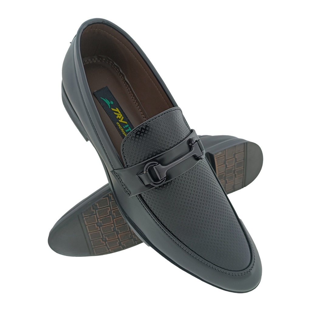 TRYIT 3623 BLACK MENS LOAFER