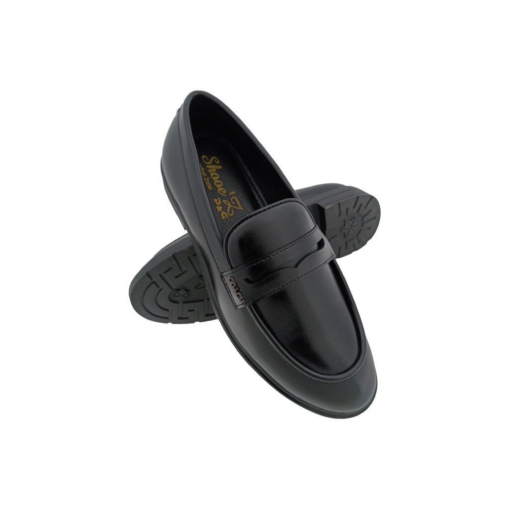 SHOOEZ 0304 BLACK MENS PANNY LOAFER
