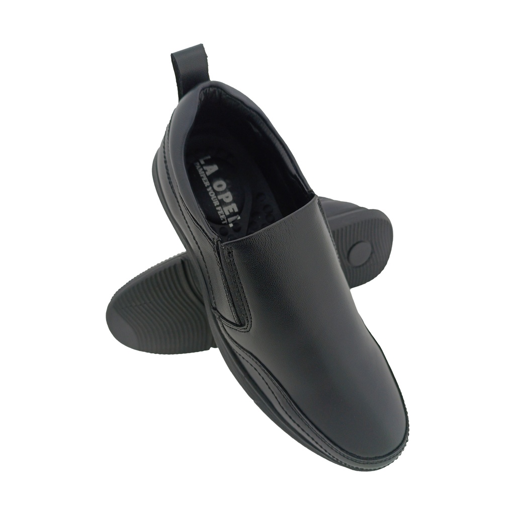 TRYIT 811 BLACK MENS SLIPON SHOE