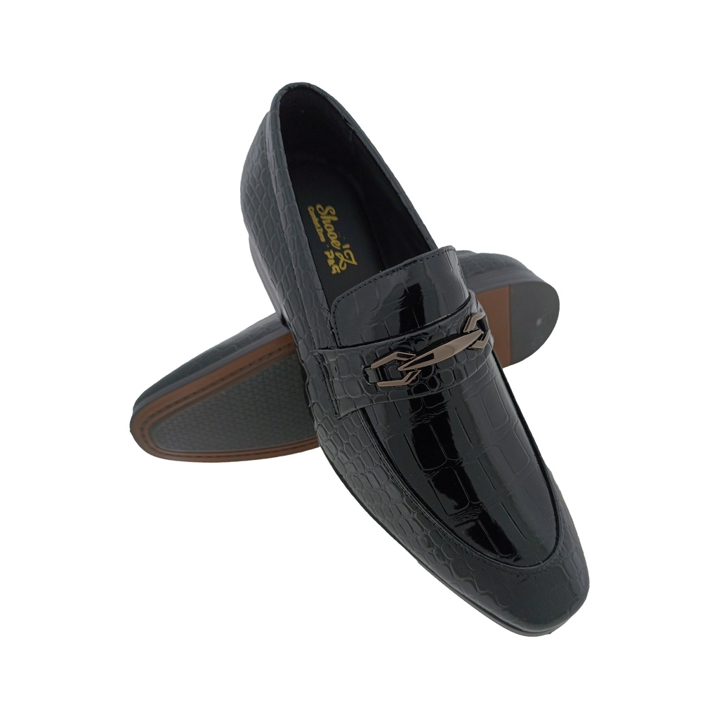 SHOOEZ 5511 BLACK MENS POINT LOAFER