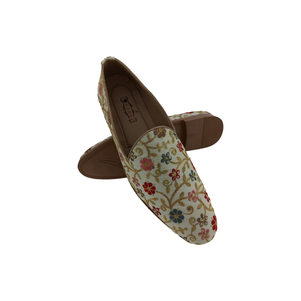 HARDY F40 BEIGE MENS TRADITIONAL MOJARI