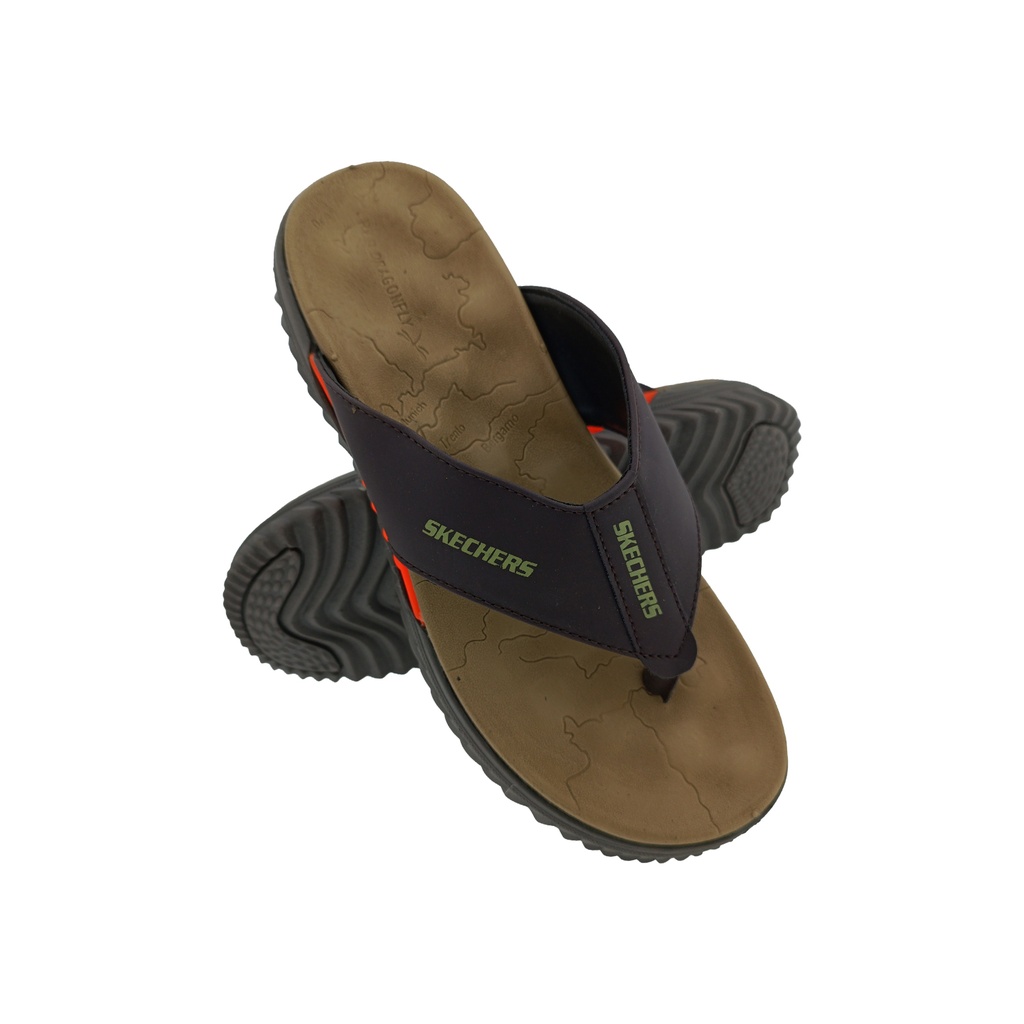 MENS T-24 BROWN V-BELT SLIPPERS