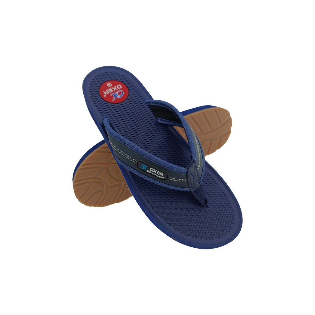 OXER OMEGA-09 BLUE MENS V-BELT SLIPPER