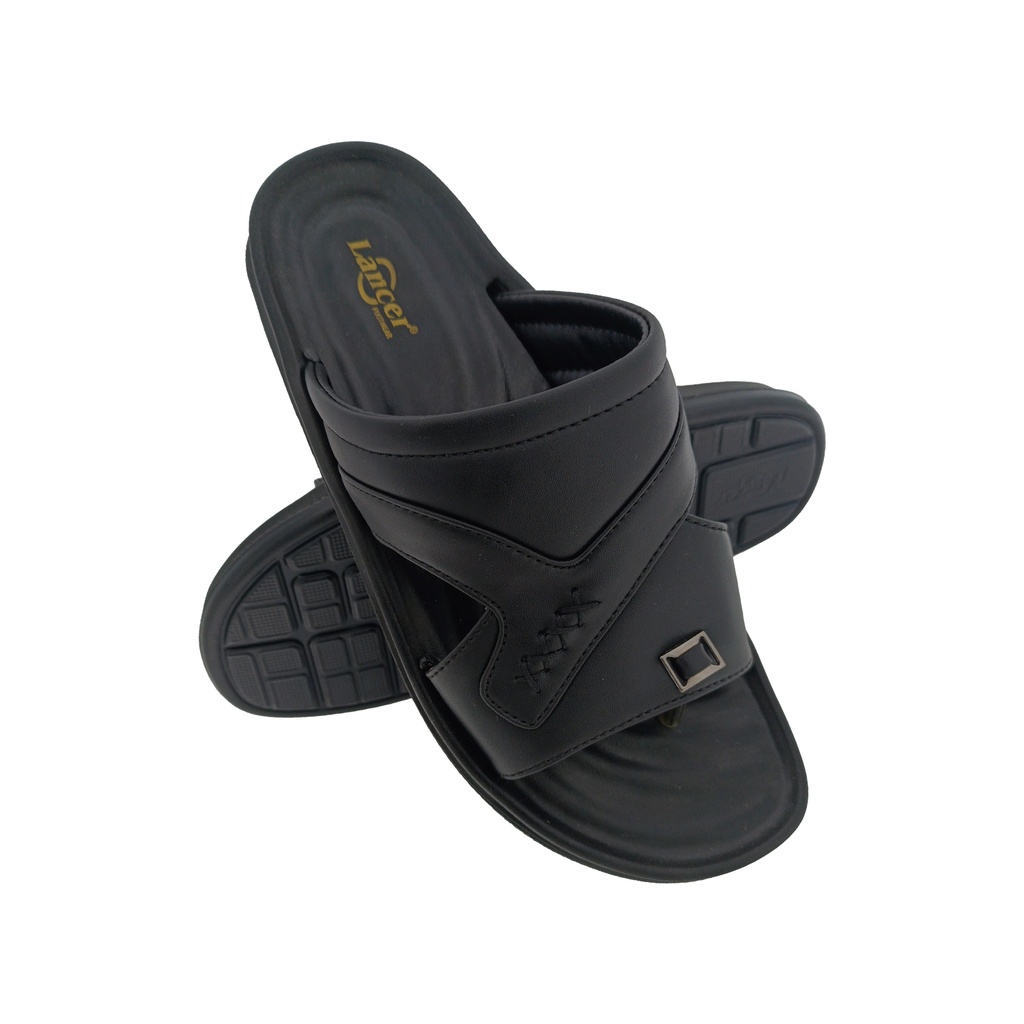 LANCER LUXE-82 BLACK MENS CHAPPAL