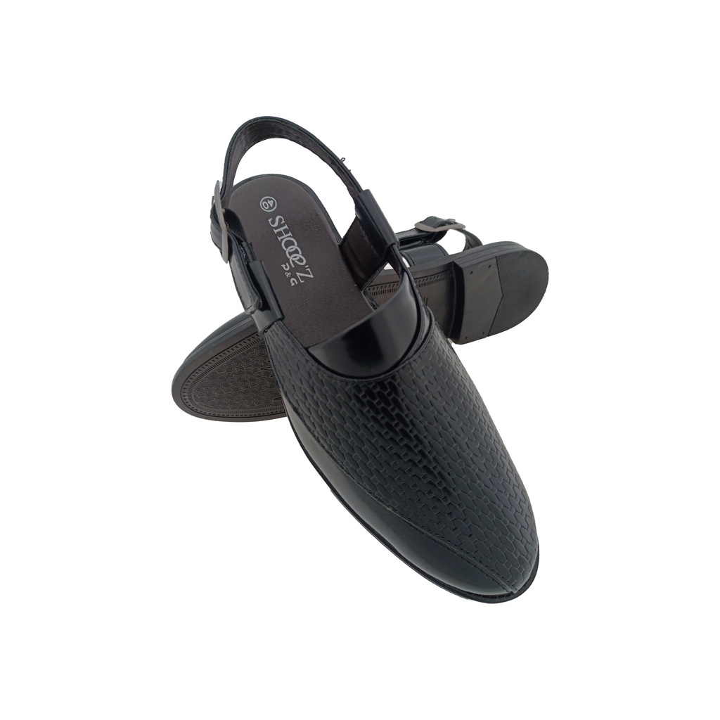 SHOOEZ 455 BLACK MENS PACK SANDAL
