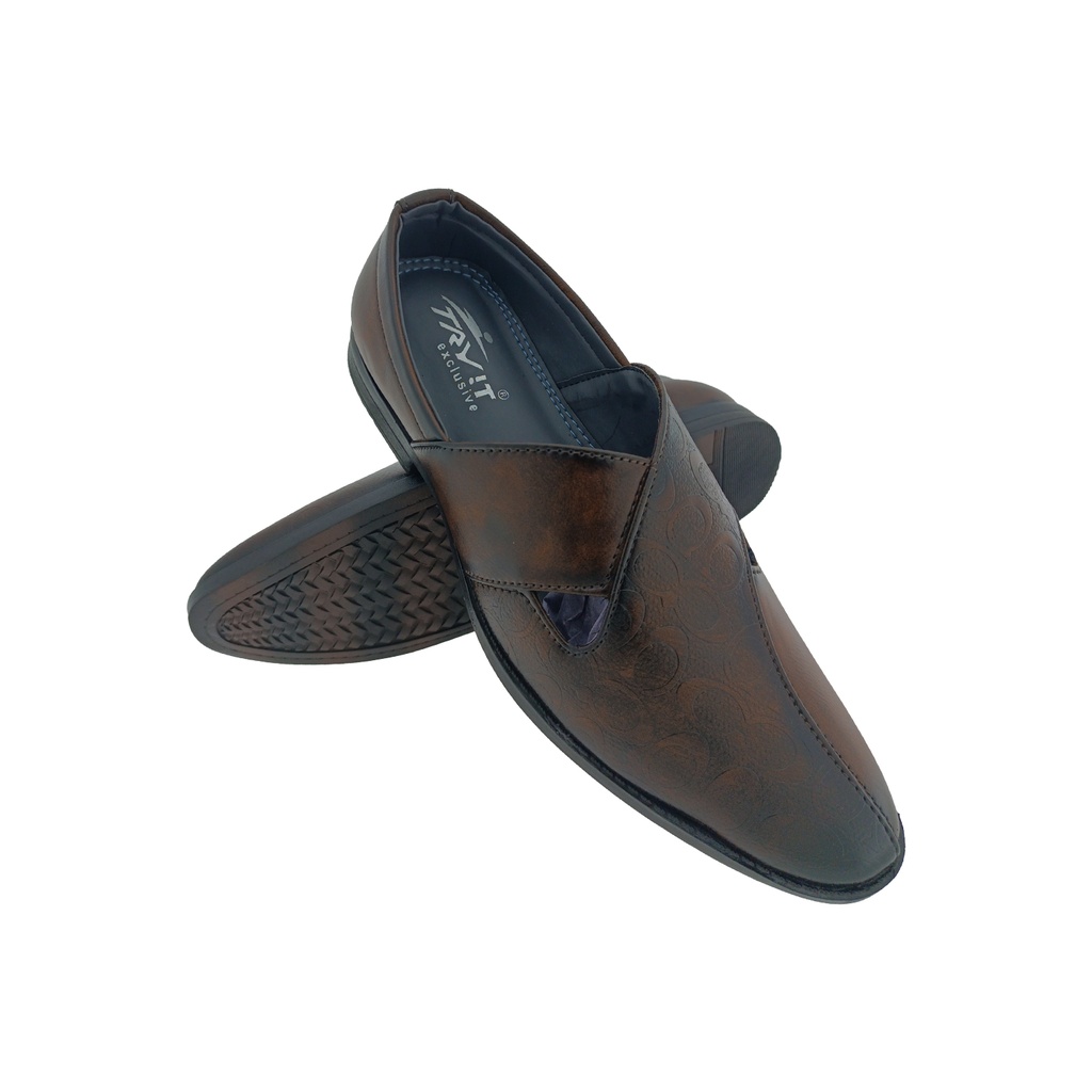 TRYIT 2340 BROWN MENS TRADITIONAL SANDAL