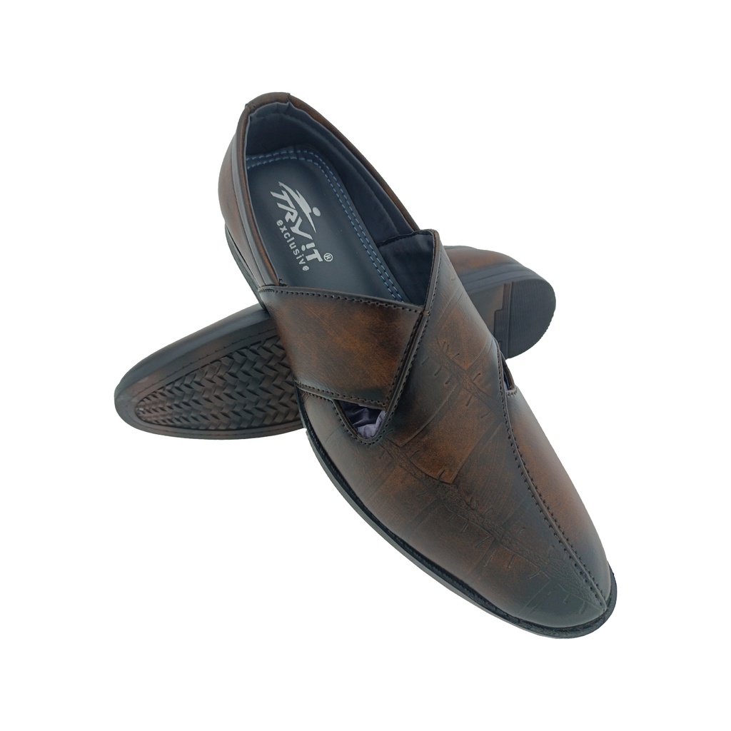 TRYIT 2328 BROWN MENS TRADITIONAL SANDAL