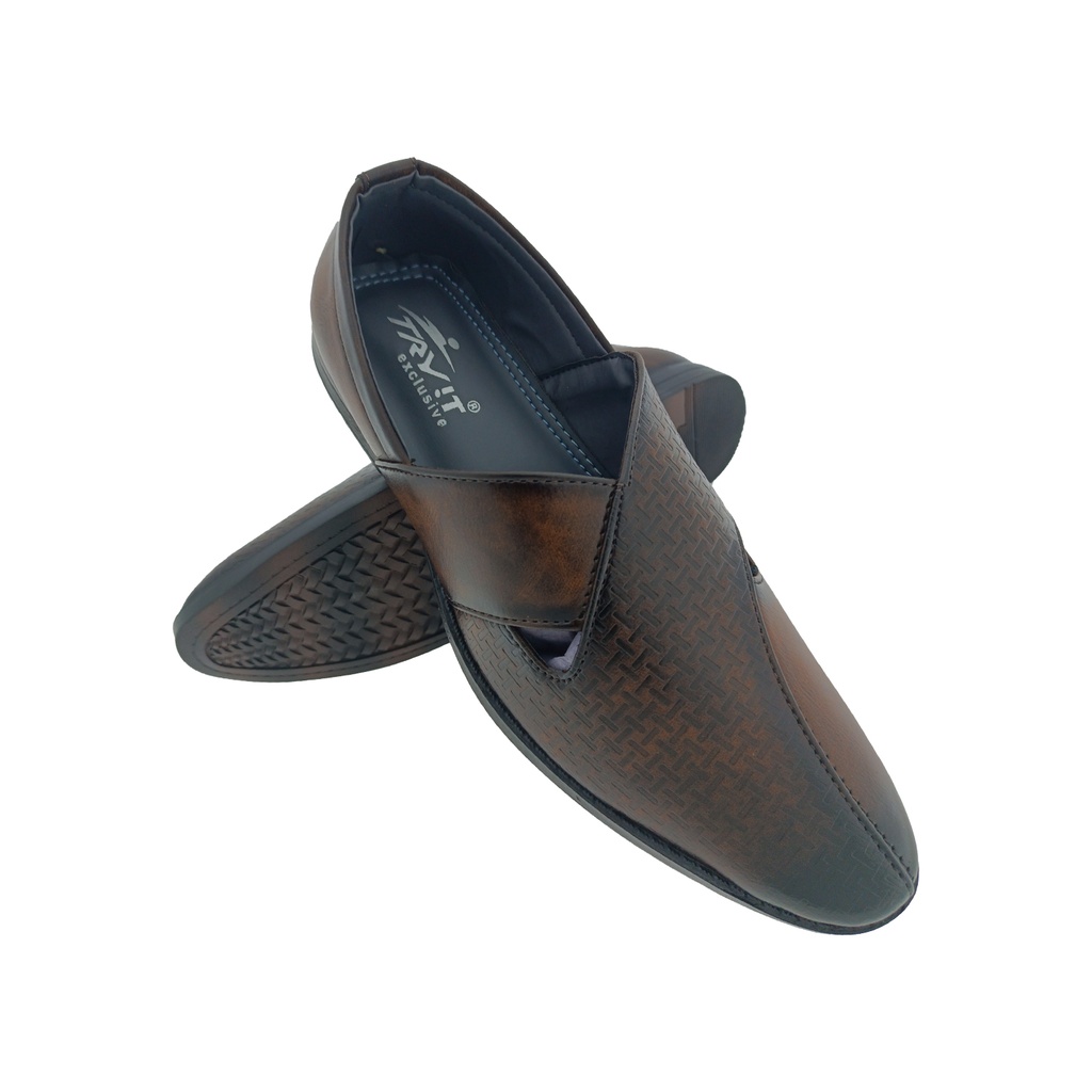TRYIT 2327 BROWN MENS TRADITIONAL SANDAL