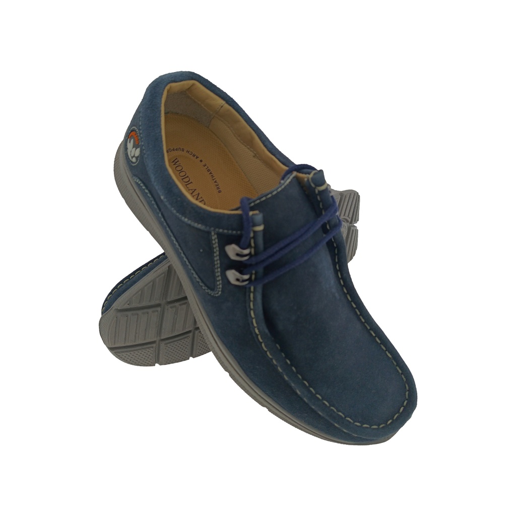 WOODLAND 4967123 BLUE MENS LACEUP CASUEL SHOE