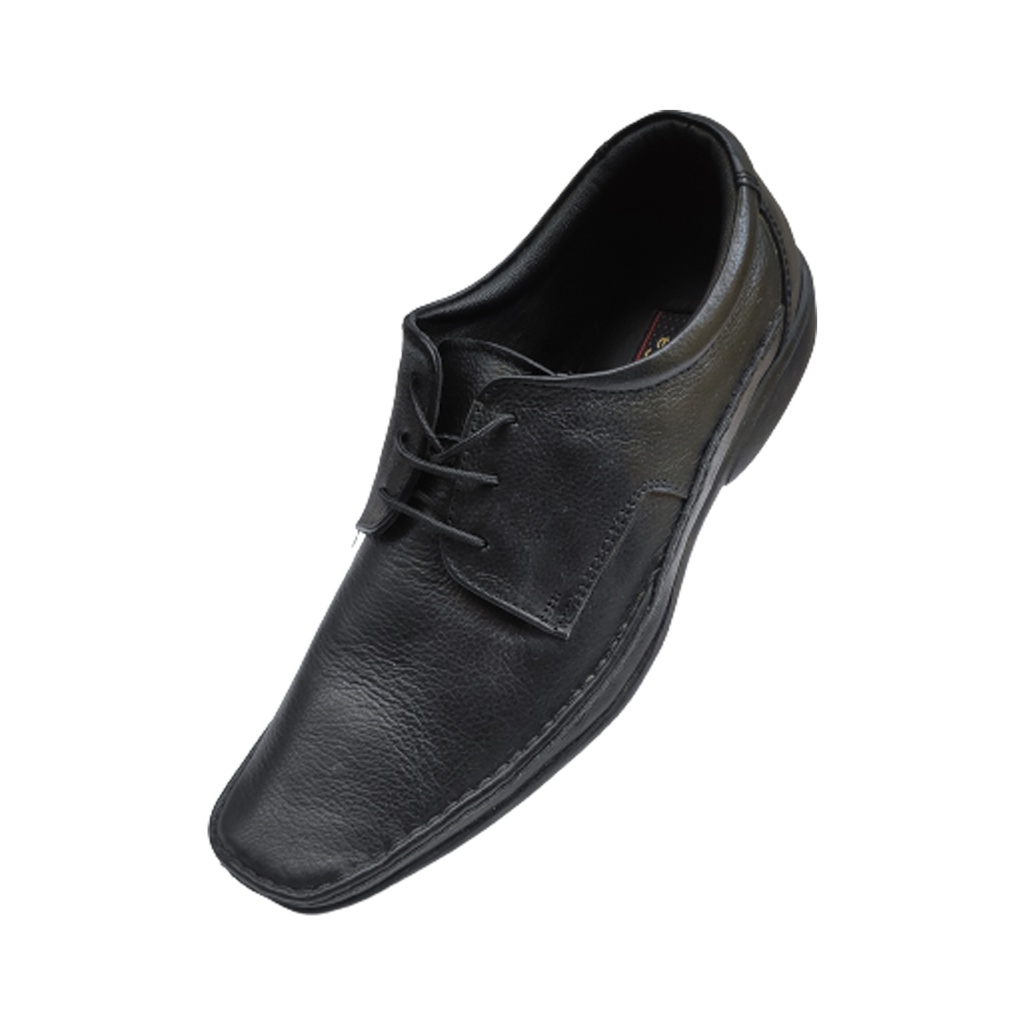 EGOSS MEN'S LEATHER SHOE BLACK