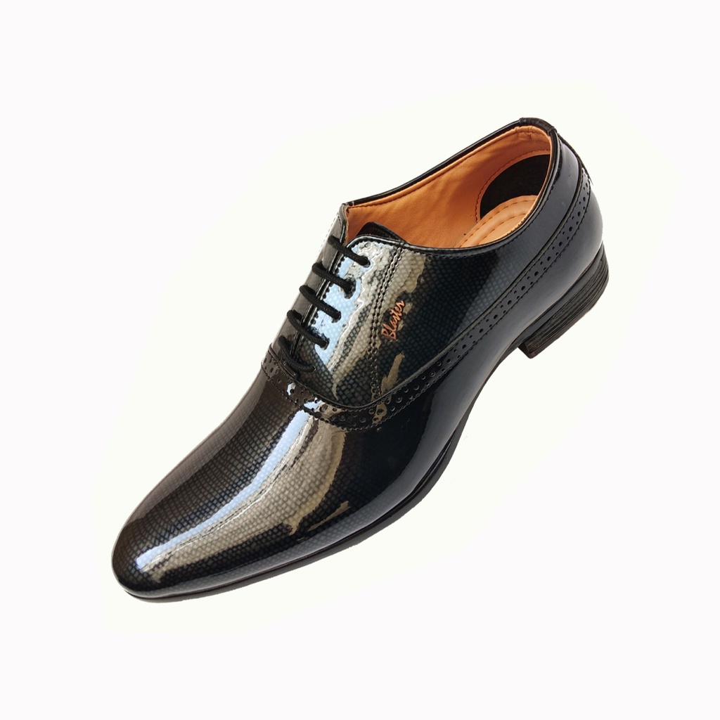 TRY IT MEN'S FORMAL MIRROR SHINE SHOE BLACK | Chakhdi