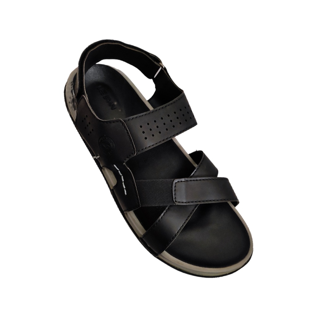 LEE GRAIN MEN'S CASUAL SANDAL BLACK