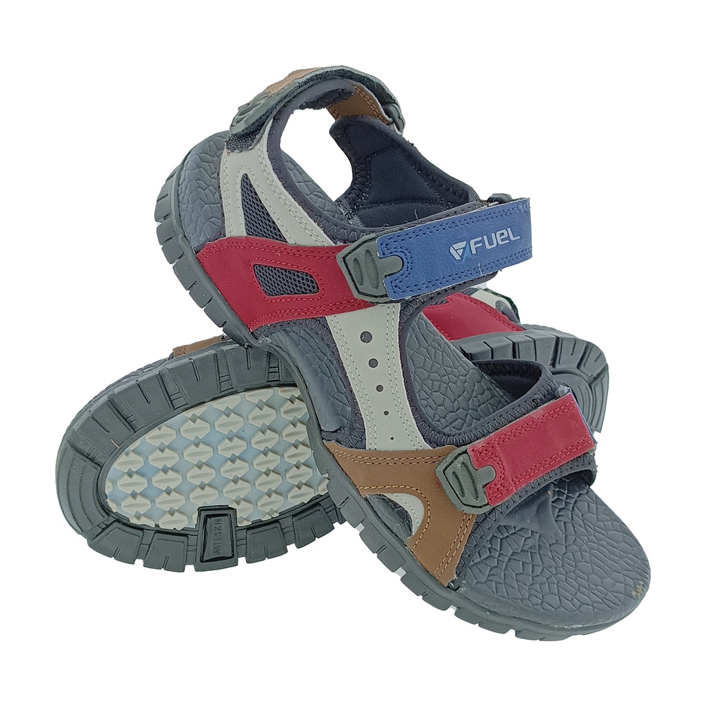 FUEL RAMBO-1 BLUE/MAROON MENS SPORTS SANDAL BLUE