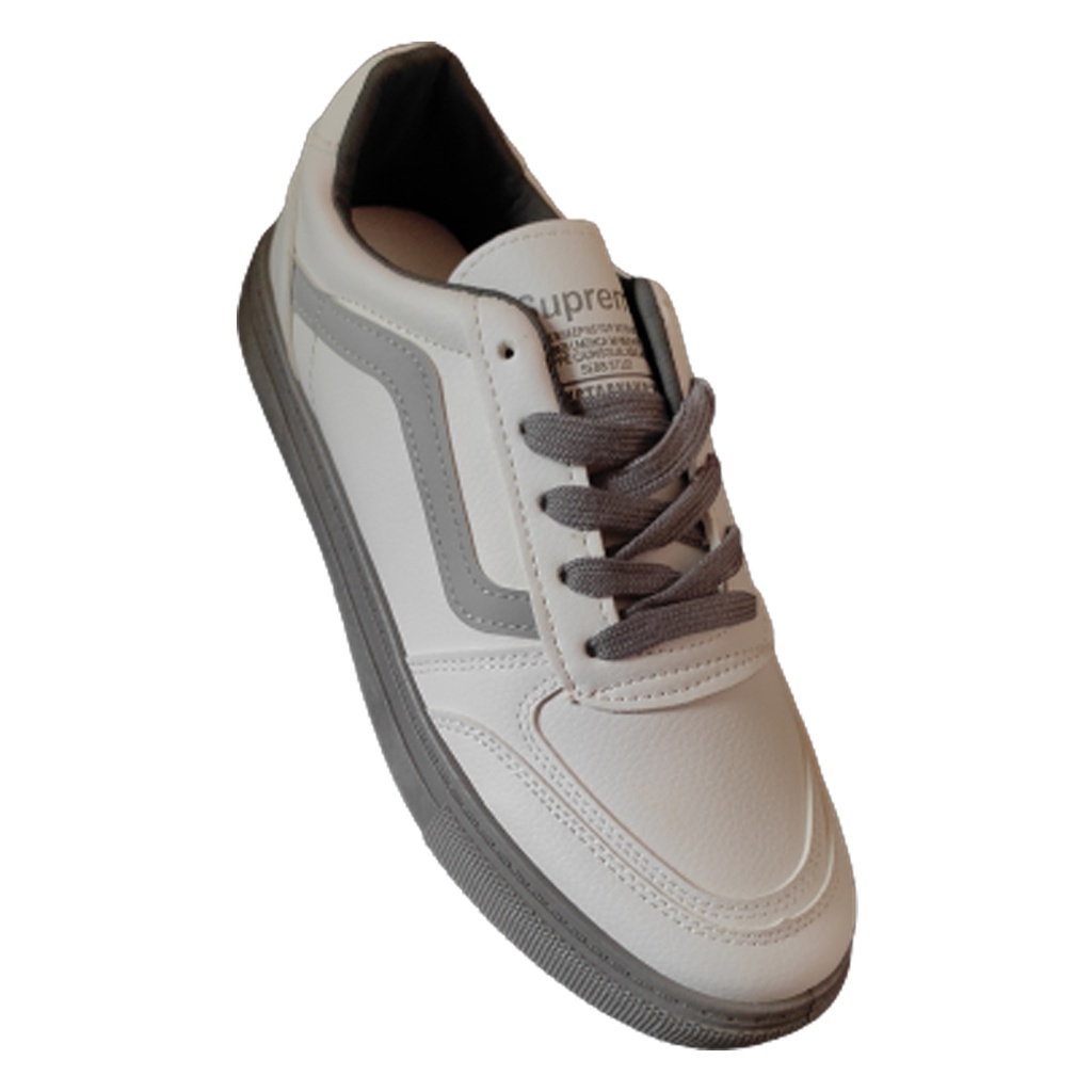 FASHION MEN'S CASUAL SNEAKERS WHITE/GREY