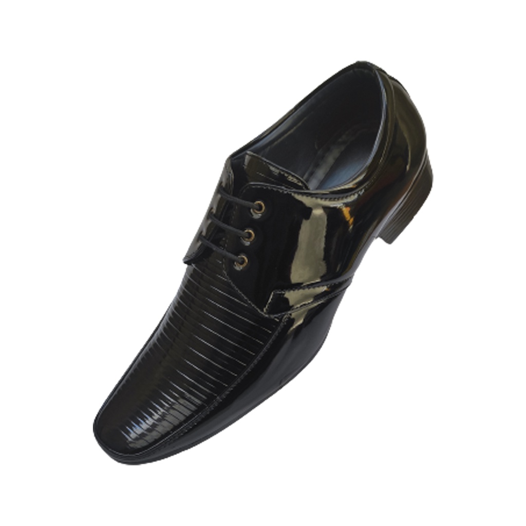 ZEED MEN'S MIRROR SHINE SHOE BLACK