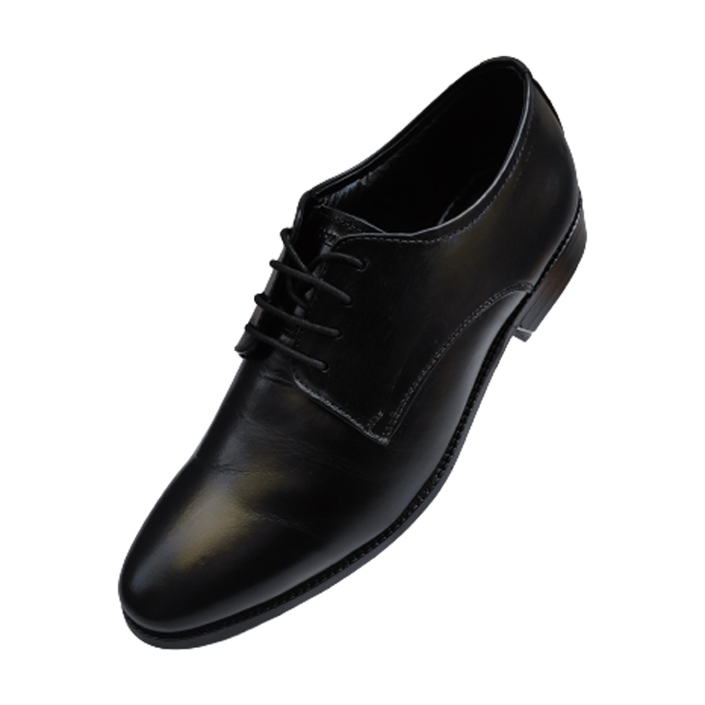 CORZY BEES MEN'S LEATHER SHOE BLACK