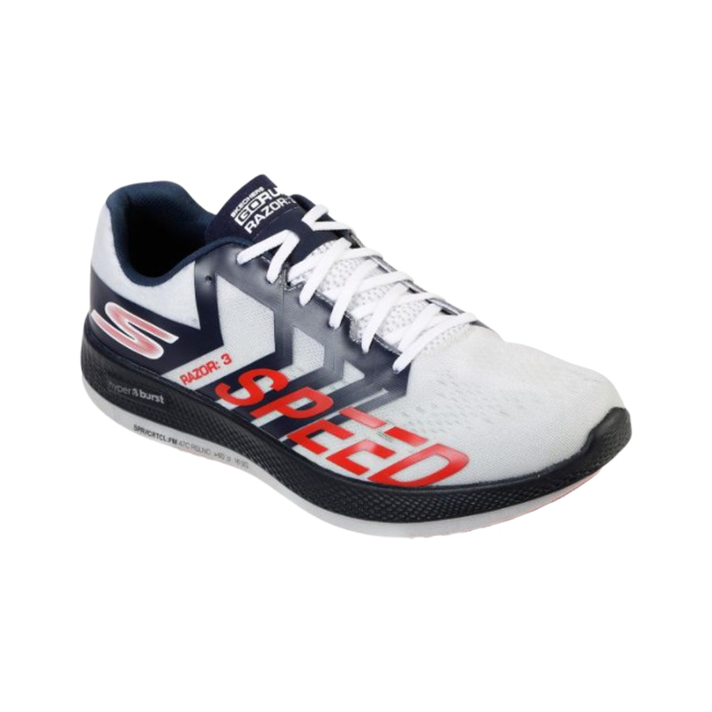 SKECHERS 55220 WHITE/BLACK/RED